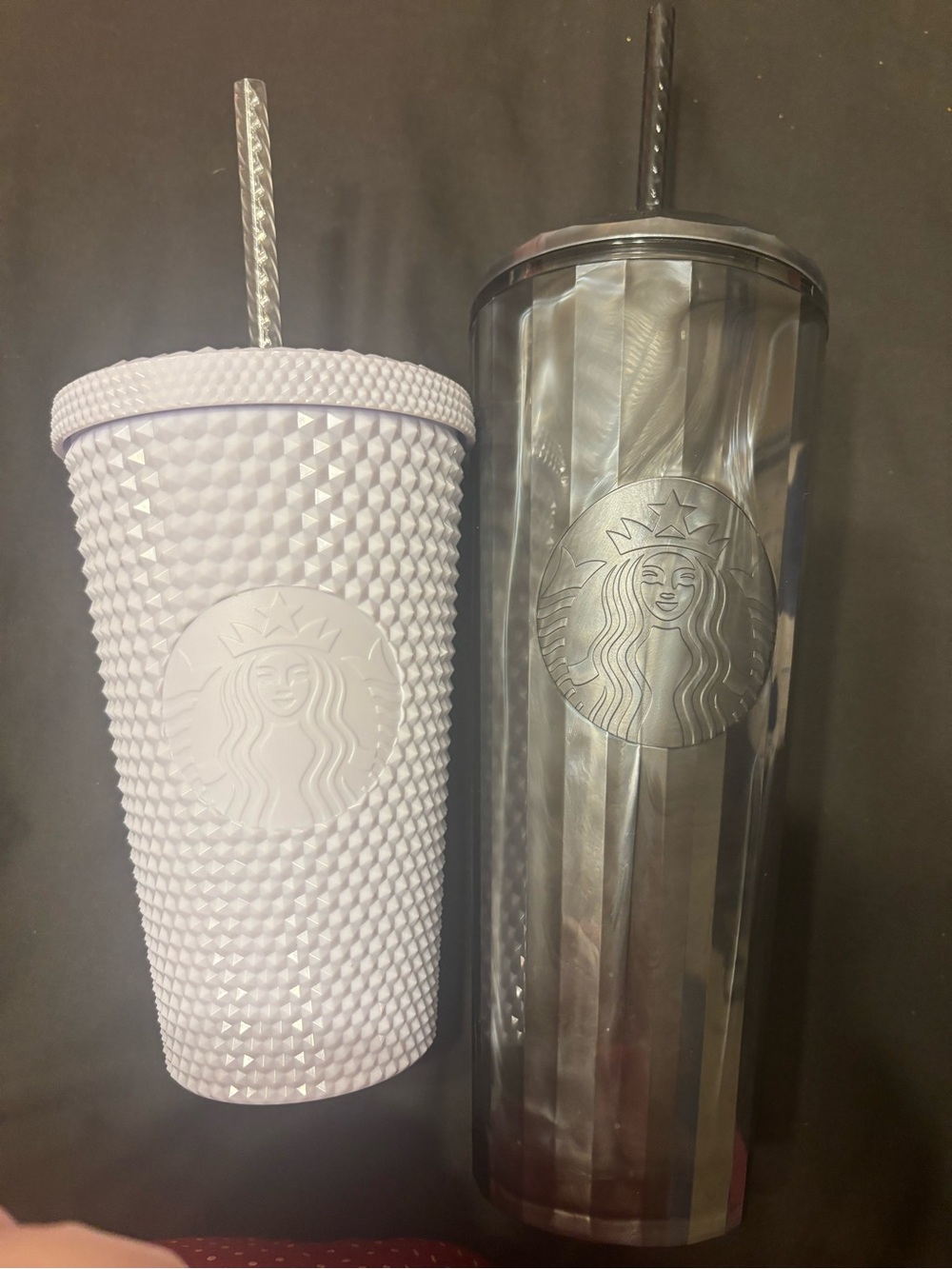 French Press Coffee Maker & 2 Starbucks Cups